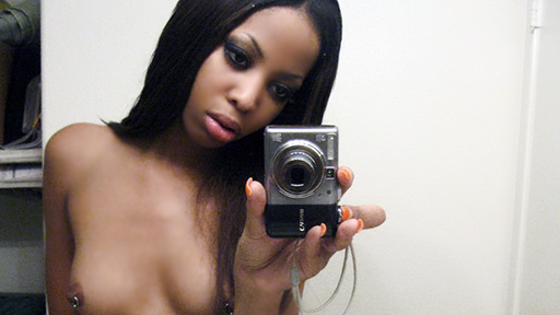  Black cutie, Jazmine was home alone when all of a sudden she felt ext...